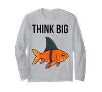 Piense en Big Goldfish con Aleta de tiburón, motivación Manga Larga