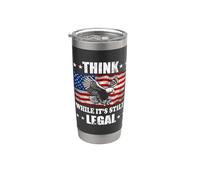 Piense si bien sigue siendo legal pensar mientras sigue siendo legal Vaso térmico de acero inoxidable de doble pared