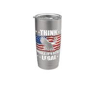 Piense si bien sigue siendo legal pensar mientras sigue siendo legal Vaso térmico de acero inoxidable de doble pared