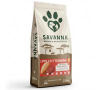 Pienso Alta Energía Savanna para Perro Adulto 14 Kg. Perro Activo, Perros de Trabajo, Ideal para Caza, Deporte, Entrenamiento y Diario de Razas Grandes, Alto Contenido en Proteína de Primera Calidad