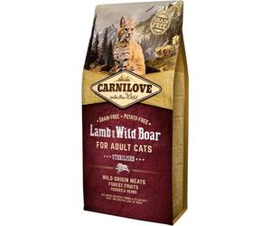 Pienso Carnilove Cordero y Jabalí Jabalí Esterilizado 6 Kg