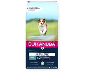Pienso Eukanuba Grain Free para cordero adulto 12 kg