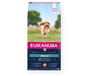 Pienso Eukanuba para adultos pequeños y medianos salmón 12 kg