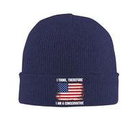 Pienso, Luego Soy Conservador Mujer Hombre Gorros con Vuelta Deportivo Gorro Invierno Cálido Watch Cap para Al Aire Libre Deportes Esquí