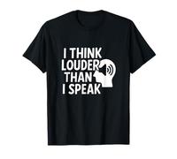 Pienso más fuerte de lo que hablo Frases divertidas en espiral de pensamientos Camiseta