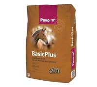 Pienso para Caballo Pavo Basic Plus Saco 20kg: Mantenimiento sin Avena, Bajo Nivel de Proteínas, Ideal para Ejercicio Ligero. Formato Pellet