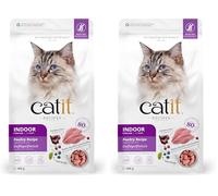 Pienso para Gatos Indoor/ESTERILIZADO Catit Recipes -Receta de Aves, 400 g (Paquete de 2)
