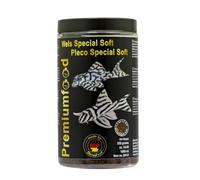 Pienso para peces premium para acuario, 550 g, para crecimiento y esplendor de colores, granulado suave Pleco especial, granulado suave muy bien tolerado, alimento completo para bagres (para casi
