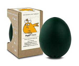 PiepEi Classic - Reloj de huevo para cocinar, para huevos, temporizador para huevos, reloj de huevos, divertido como regalo, toca 3 melodías, gadget, 2 huevos, 4 huevos, 6 huevos o más