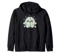 Pierce el Puffball Mochi Kawaii Punk Sudadera con Capucha