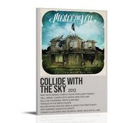 Pierce The Veil Collide with The Sky - Pósteres artísticos antisalpicaduras para sala de estar y dormitorio, pinturas colgantes adecuadas para múltiples escenarios, sin necesidad de perforar, fácil de