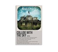 Pierce The Veil Collide with The Sky - Pósteres artísticos antisalpicaduras para sala de estar y dormitorio, pinturas colgantes adecuadas para múltiples escenarios, sin necesidad de perforar, fácil de