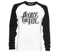 Pierce The Veil Unisex Camiseta De Béisbol Manga Larga Hombre Mujer Blanca Negra
