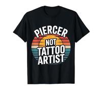 Piercer Not Tattoo Artist perforación del Cuerpo - Camiseta gráfica económica, Hombre, Negro, XL