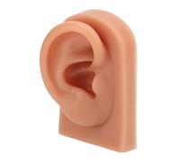 Piercing 3D modelo de oído de piel oscura Color de piel suave silicona para pendientes pantalla acupuntura (derecha 1912474 1913240)