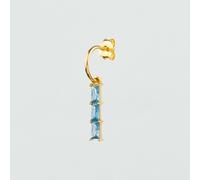 Piercing Criolla Linea - Azul Cielo - Talla Única - Plata de ley 925/1000 - Circonita - Agatha Paris