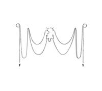 Piercing de cadena de nariz en la fosa nasal, aro de nariz pequeño africano, joyería unisex, sin anillos para mujer