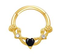 Piercing de nariz de cristal, color plateado, accesorios de acero inoxidable para oreja, hélices, cartílago, accesorios para el cuerpo, joyería, talla única, como se describe, como se describe