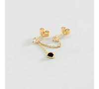 Piercing Mini Mix & Match - Tiger Eye - Talla Única - Plata 925/1000 con baño de oro 750/1000 - Tiger eye, Circonita - Agatha Paris