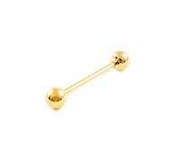 Piercing Oro Lengua bola 5 mm (18kts) - Estuche Regalo - Certificado de Garantía - Mondepetit