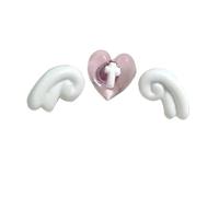 Piercing para cartílago de alas y estrellas, hélices y tragus, joyería corporal, accesorio de uso diario, accesorios para pinchazos corporales, aretes de ala de ángel, One Size, como se describe, como