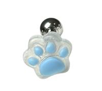 Piercing para cuerpo de metal de grado aeroespacial con forma de pata de perro y gatos únicos, detalles de resina multicolor, accesorio de tipo ligero, picos elegantes para lengua con pata de perro