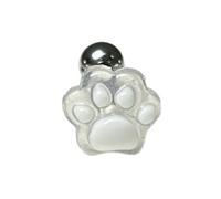 Piercing para cuerpo de metal de grado aeroespacial con forma de pata de perro y gatos únicos, detalles de resina multicolor, accesorio de tipo ligero, picos elegantes para lengua con pata de perro