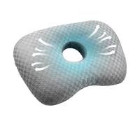 Piercing Pillow - Breathable PP Cotton Side Sleeper Pillow, Ergonomic Travel Pilloww | Ear Piercing Pilloww with Hole for Comfort at Home, in the Office & on the Go - Supports Pressure-Free Lying