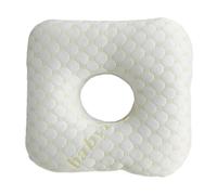 Piercing Support Pillow - Sleeping Cushion, Single Unit Memory Foam Headrest For Side Sleepers, Circular Device With Central Aperture, Comfort Item, Contoured Bolster For Ear Protection, Recuperation