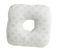 Piercing Support Pillow - Sleeping Cushion, Single Unit Memory Foam Headrest For Side Sleepers, Circular Device With Central Aperture, Comfort Item, Contoured Bolster For Ear Protection, Recuperation