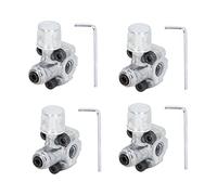 Piercing Valve Zinc Alloy Line Tap Valves 3 in 1 Stable Connection Air Conditioner HVAC Refrigerator Part Numbers AP4502525 BPV31D GPV14 GPV31 GPV38 GPV56 MPV31 Easy Installation