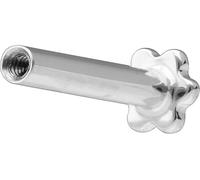 PIERCINGLINE 14 o 18 quilates oro labret rosca interior sin accesorio flor Piercing oreja Conch tragus, labio nariz Medusa color y tamaño a elegir, 1,2 mm Stabstärke / 9 mm Stablänge