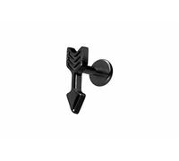 PIERCINGLINE Titan Labret con rosca hembra Flecha - Oro rosa, negro, dorado, plateado, Stablänge: 7mm | Stabstärke: 1,2mm, Titanio, sin gema