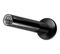 PIERCINGLINE Titan Triple Piercing Mini Labret con rosca interior sin bola - Oro rosa, Negro, Oro Plata