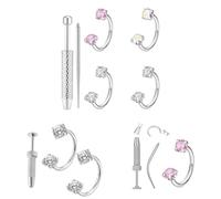 Piercings De Nariz Para Mujer | Piercing De Acero Inoxidable Resistente Al Deslustre - Aro Pendiente De Joyería Para La Nariz - Para Viaje Cita Boda Baile Evento Hélix Septum Oreja