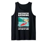 Pierde mi Mente y Encuentra mi Alma en Aguas bravas Kayak Camiseta sin Mangas