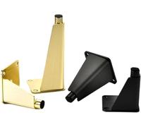 Pierna de muebles, piernas de muebles Pata de mesa, aluminio ajustable, 4 piezas, 2,36-11,8 pulgadas, for sala de estar,