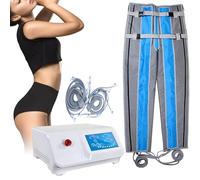 Piernas Cansadas Circulacion 16-cámaras De Aire, Maquina Botas Presoterapia para Casa, Drenaje Linfatico Masajeador De Piernas, Pantalon Presoterapia Profesional, Relajación Muscular, Fácil Uso