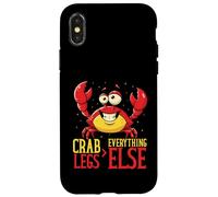 Piernas de Cangrejo > Todo lo demás Divertido Amante de los mariscos Comer Cangrejo Carcasa para iPhone X/XS