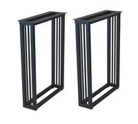 Piernas de la Mesa de Metal de Hierro Juego de 2, Patas Modernas del Escritorio de Oficina, diseño Industrial de Servicio Pesado, Pierna de Mesa con Almohadillas de pies de Ajuste, piernas de Muebles
