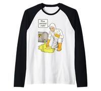 Pierogi 5 Second Rule Vintage Retro Radioactive Lab Nerd Camiseta Manga Raglan