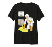 Pierogi 5 Second Rule Vintage Retro Radioactive Lab Nerd Camiseta Premium
