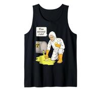 Pierogi 5 Second Rule Vintage Retro Radioactive Lab Nerd Camiseta sin Mangas