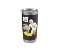 Pierogi 5 Second Rule Vintage Retro Radioactive Lab Nerd Vaso térmico de acero inoxidable de doble pared
