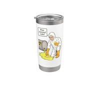 Pierogi 5 Second Rule Vintage Retro Radioactive Lab Nerd Vaso térmico de acero inoxidable de doble pared