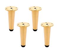 Pierras de Muebles de latón Puro, Patas de Armario Ajustables, Patas de sofá, Patas de Mesa de café Doradas, Patas de reemplazo para gabinete de TV, con Tornillos, Almohadillas de pie, 6 mm