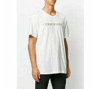Pierre Balmain Camiseta Logo Off-White Icónica Para Hombre Talla 50