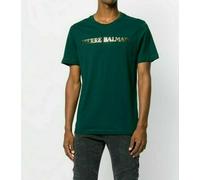 Pierre Balmain Hombres Iconic Cult LOGOSHIRT Logo Camiseta Manga Corta Top 48M