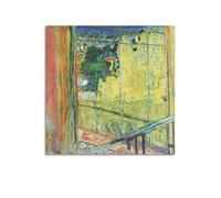 Pierre Bonnard - Póster de obras clásicas de The Studio with Mimosas, obras de arte impresas para pared, lienzo para regalo, decoración del hogar, 60 x 60 cm