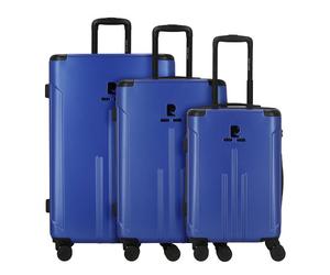 pierre cardin 4 ruedas Juego de maletas 3 piezas azul